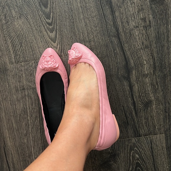 Versace Medusa head pink leather flats - Picture 6 of 14
